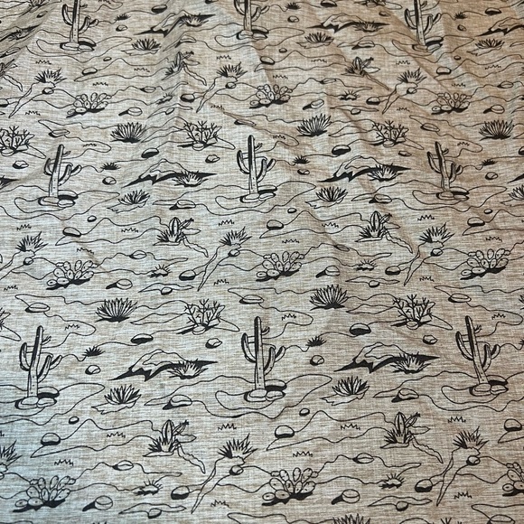 Molokai Surf Co Casual Button Down Shirt with Desert Print Cactus Landscape - Picture 7 of 9